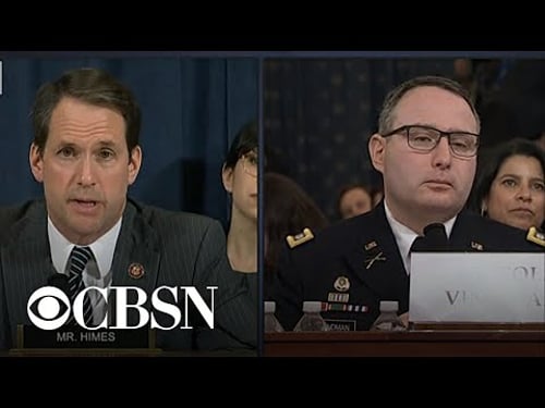 Vindman explains why he was awarded the Purple Heart