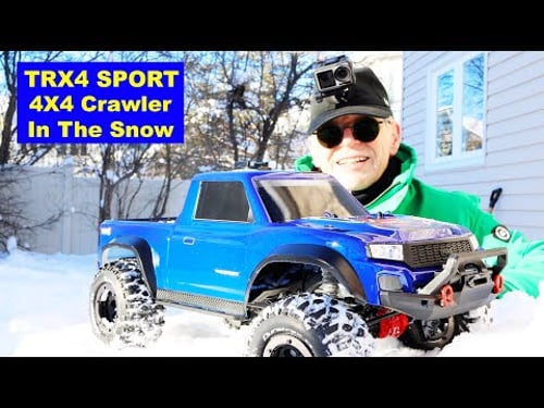 Winter TRX4 Sport in the Snow - Backyard Fun