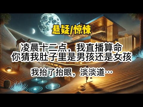 凌晨十二点,我直播算命。「主播,你猜我肚子里怀的是男孩还是女孩?」 我抬了抬眼,淡淡道,「你肚子里没有孩子。」 #惊悚 #懸疑 #一口氣看完