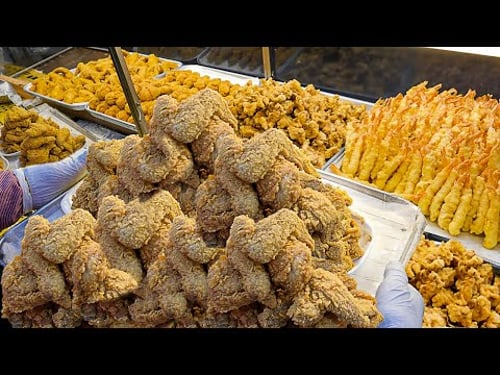 한국 최애 길거리 음식?! 보기만 해도 군침 도는 치킨,피자,떡볶이,곱창,국수 맛집 모음 BEST 5 Popular Street Foods - Korean Street Food