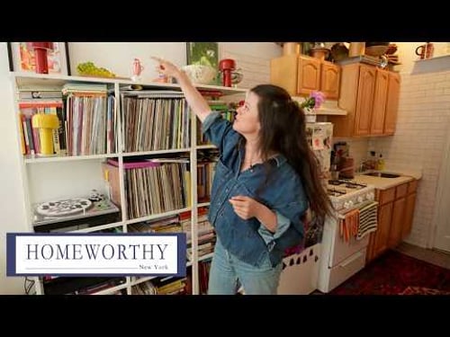 A Tiny Brooklyn Apartment Filled with Art, Baking & Personality | NYC Apartment Tour