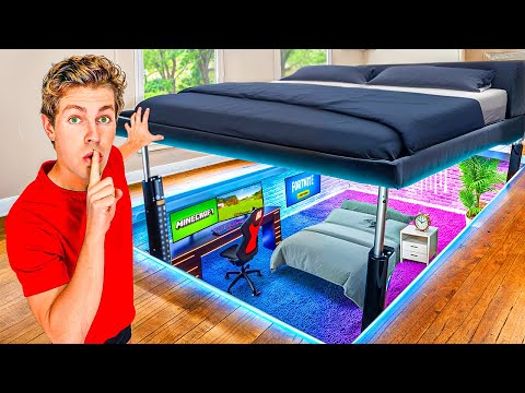 I Built a SECRET Bunk Bed in My Room!