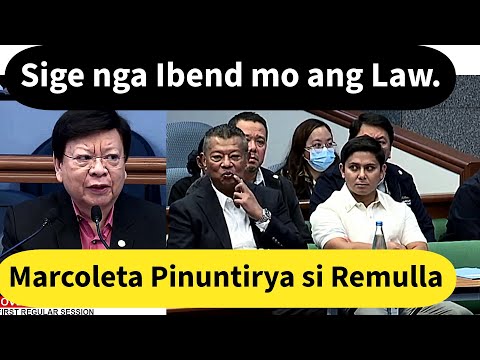 Tumbok ni Sen Marcoleta si Ombudsman Remulla Hinggil sa "Bend The Law" na Pahayag.