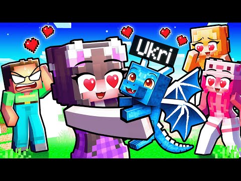 Als BABY-DRACHE Mädchen rizzen in Minecraft!!