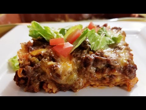BEEF ENCHILADA CASSEROLE how to make / with homemade ENCHILADA SAUCE ❤
