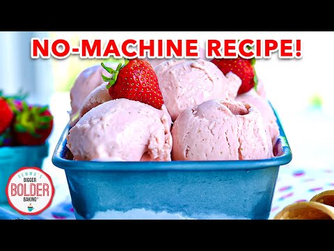 The Easiest Homemade Strawberry Gelato (No Machine)