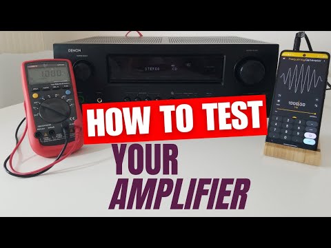 How to test your Amplifier with a Multimeter & Frequency Generator - Denon 7.1 Channel AV Receiver