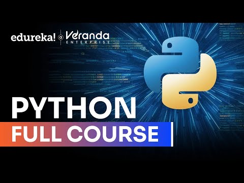 Python Full Course 2025 | Python for Beginners | Best Python Course with Examples | Edureka