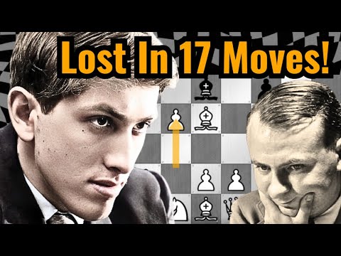 Bobby Fischer Destroys GM In 17 Moves w/ 19th Century Evans Gambit!