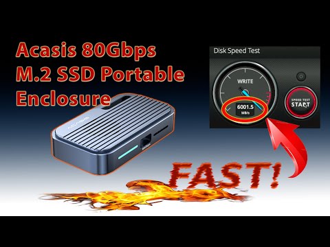 Acasis 80Gb/s M.2 SSD Enclosure! 🔥FAST!🔥