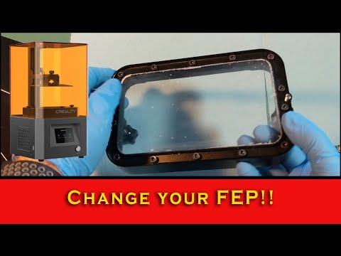 Creality LD-002R Changing the vat FEP