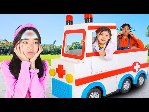 Wendy Charlotte & Doctor Maddieβs Ambulance Rescue: Teddy Bear to the Hospital!