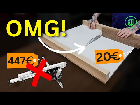 Für nur 20 EURO: So baust du dir einen PROFI SCHIEBESCHLITTEN für deine SÄGE! | Jonas Winkler