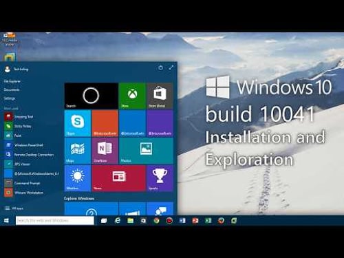 Windows 10 build 10041: 10 years later! - Installation and Exploration