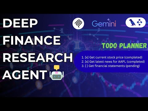 Deep Finance Researcher Agent with TODO Planner - Deep Agent with Gemini, Langchain and MCP