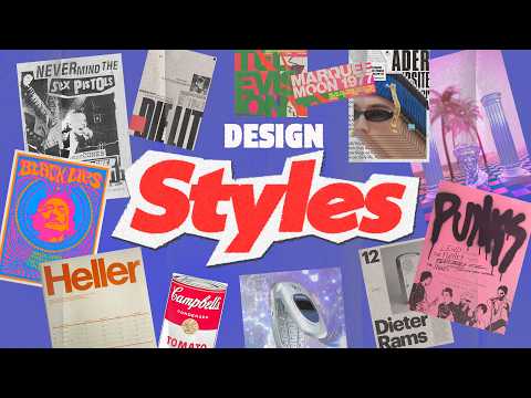 30 Graphic Design Styles in 15 Minutes
