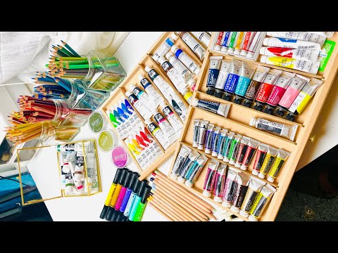Art Studio Tour! Organising Art Supplies & Storage Solutions