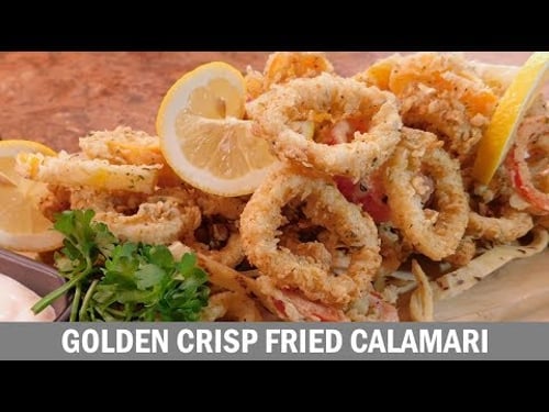 How To Make Crispy Fried Calamari *Golden*