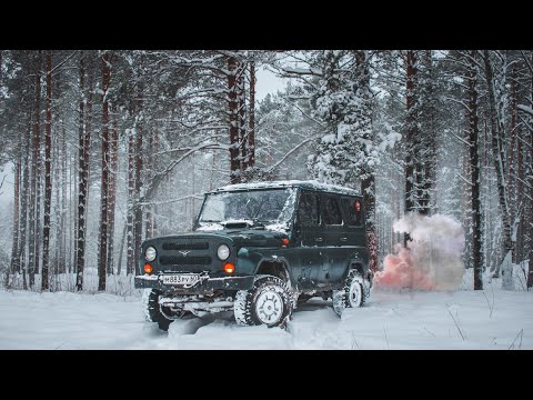 24 Hours with a UAZ in the Forest | Overnight in a UAZ in Freezing Cold | Forest Kitchen | Testin...