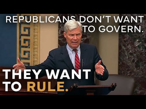 “They don’t want to govern. They want to rule.” Sen.Whitehouse Lambasts Republican-Forced Shutdown