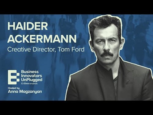 That time Haider Ackermann met Tom Ford for the first time.