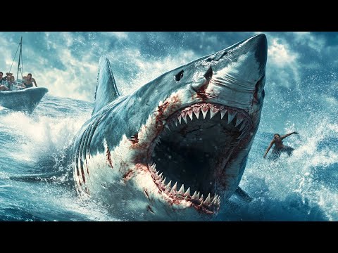 【2025 Newest Movie】Poachers are killed while hunting sharks, youths are trapped, man VS shark fight!