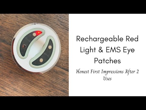 Rechargeable Red Light & EMS Eye Patches | Honest First Impressions After 2 Uses