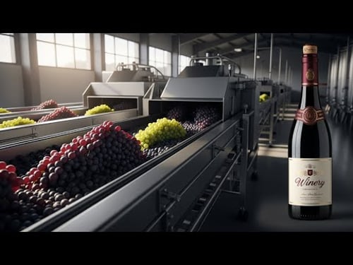 Inside a Large Scale Winery 🍷 How Millions of Bottles of Wine Are Made Every Day
