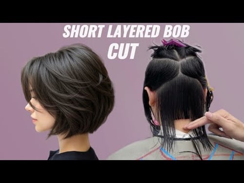 Wolf Hair to Short Layers Bob | Professional Short Layered Bob Haircut Tutorial (Step-by-Step)