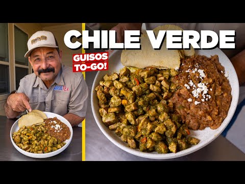 GREEN CHILI PORK STEW! How to Make a Puerco en Salsa Chile Verde Recipe the Easy Way (Guisos To-Go!)