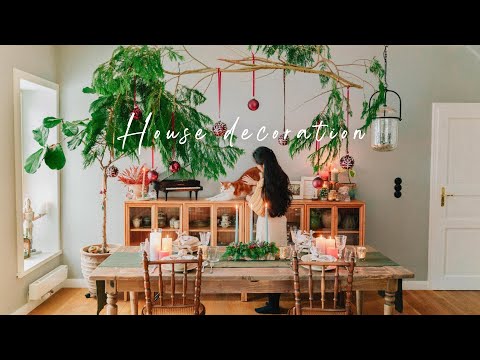 #127 December Home | Winter and Christmas Decorations π| First Snow | Simple Countryside Life