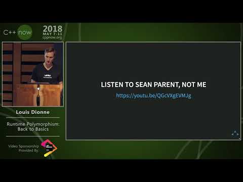 C++Now 2018: Louis Dionne “Runtime Polymorphism: Back to the Basics”