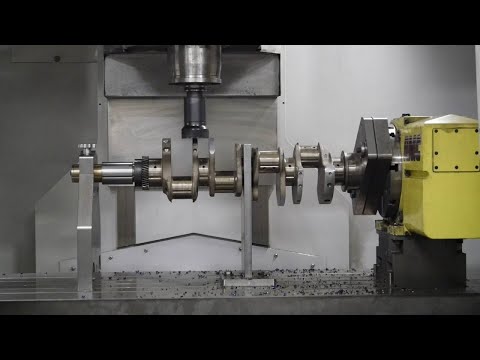 Great way to crankshaft machining with CNC machine. Excellent CNC factory machine performance