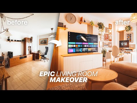 Cozy Living Room Makeover | +New Desk Setup REVEAL