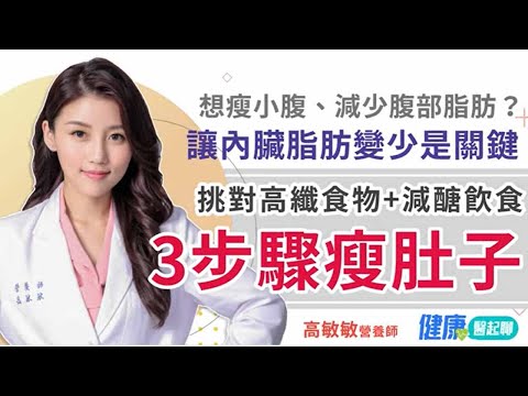 3步驟瘦肚子!營養師教你減少內臟脂肪:挑對高纖食物+減醣飲食 擊退小腹與腹部脂肪 feat. 高敏敏營養師