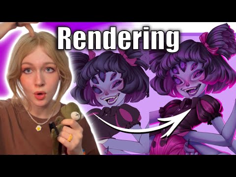 tips for RENDERING Digital Art (coloring & shading tutorial)