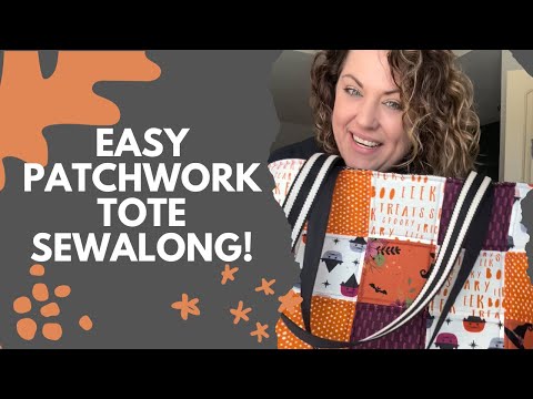 Easy Patchwork Tote Tutorial! It’s SEW spooky! @Mojave Farms Quilt Company