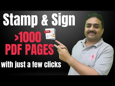 How to Stamp and Sign All Pages in pdf Documents