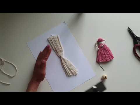Macrame doll tutorial.