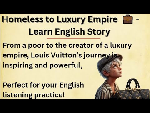 How a Homeless Boy Created Louis Vuitton | Learn English Through Story Level 3 🔥| Graded Reader ✅