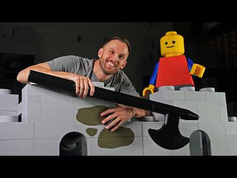 Printing a Life-Sized LEGO-Style Castle! - Walls Are Closing In!