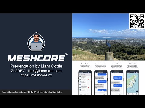 MeshCore Presentation by Liam Cottle