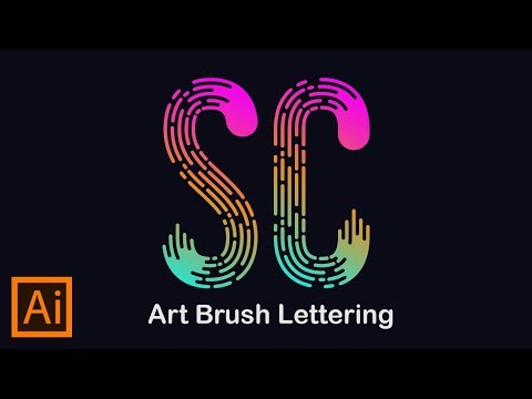 Illustrator Trick : Art Brush Lettering