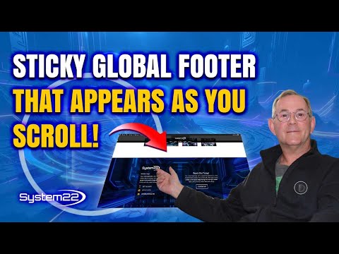 You Won't Believe This Divi Tip: Sticky Global Footer That Appears as You Scroll!