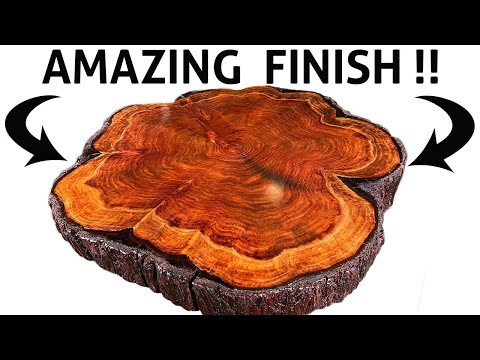Amazing Table Top Finish! - Epoxy and Wipe On Poly = Hand Rub Oil Finish