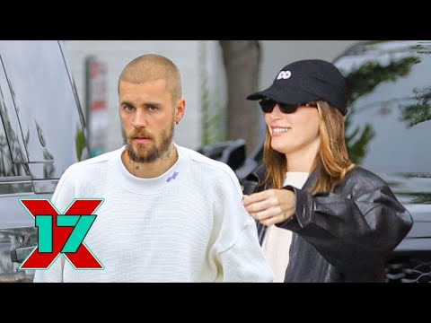 Justin & Hailey Baldwin Can't Hide Their Opposite Vibes During WeHo Lunch Date