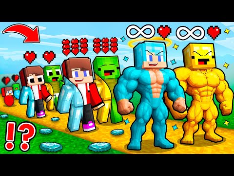 Mikey GOLD vs JJ DIAMOND Elemental Life Cycle in Minecraft ! - Maizen