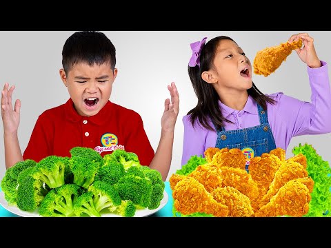 Eva & Bobby Learn to Share at the Lava Chicken Shop! 🍗🥦