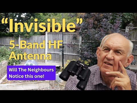 "Invisible" HF Vertical Ham Radio Antenna - 13ft Vertical