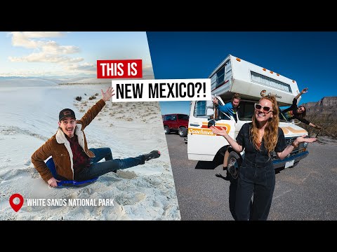 We Found New Mexico’s BEST RV SPOT! Epic Sand Sledding + Eric Broke His Tailbone 😭
